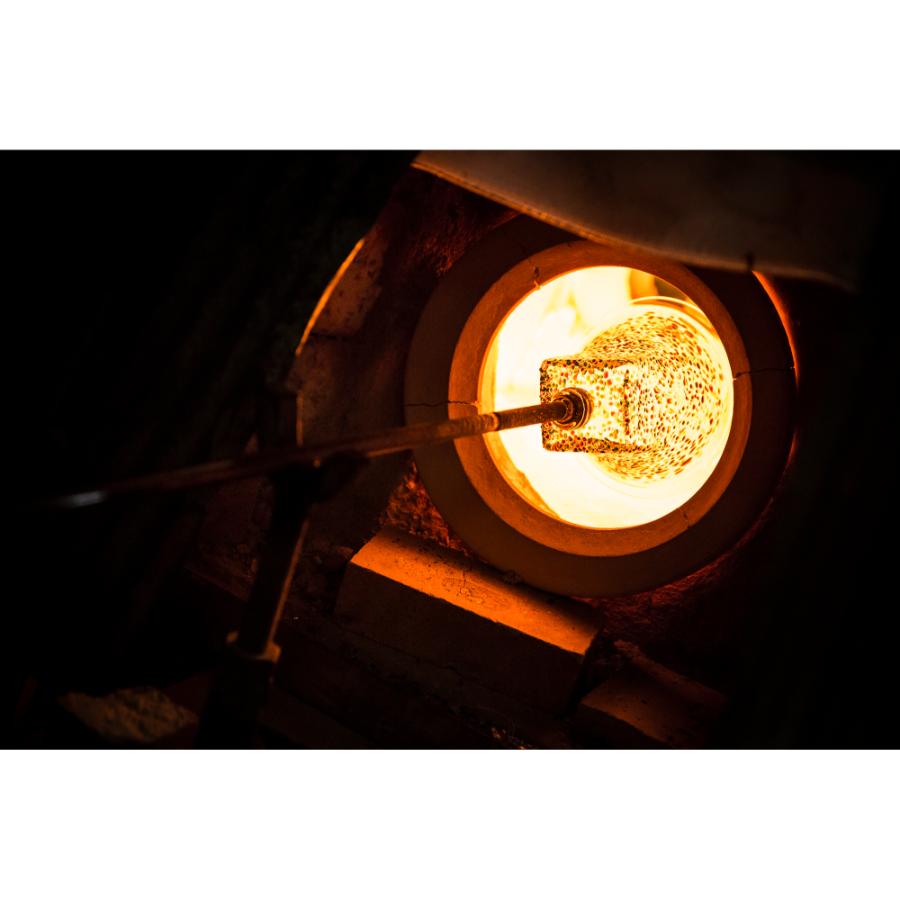 <津軽びいどろ>天開 フリル花器ねぶた