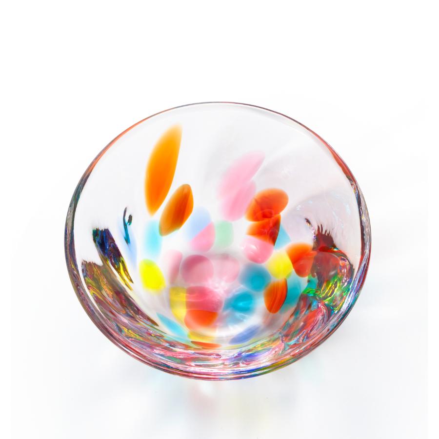 <津軽びいどろ>ねぶたあかり 盃 iro