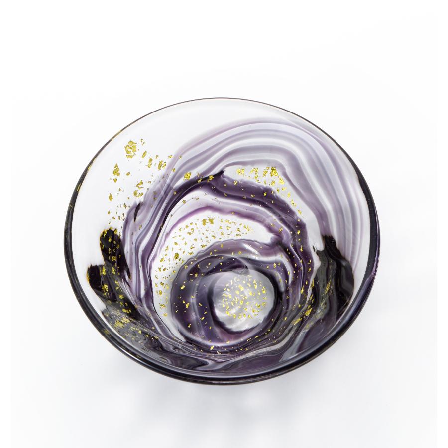 ＜津軽びいどろ＞ねぶたあかり 盃 sumi