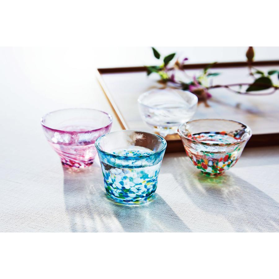 <津軽びいどろ>盃セット 四季の盃