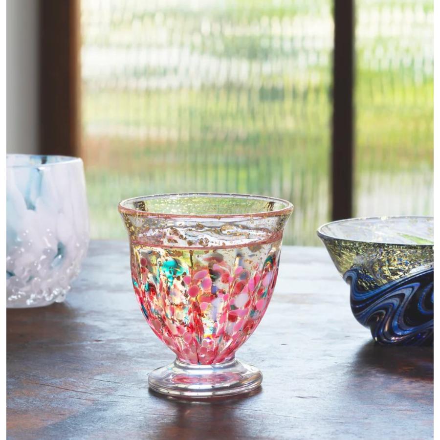 ＜津軽びいどろ＞盃12か月コレクション【2月】春時雨