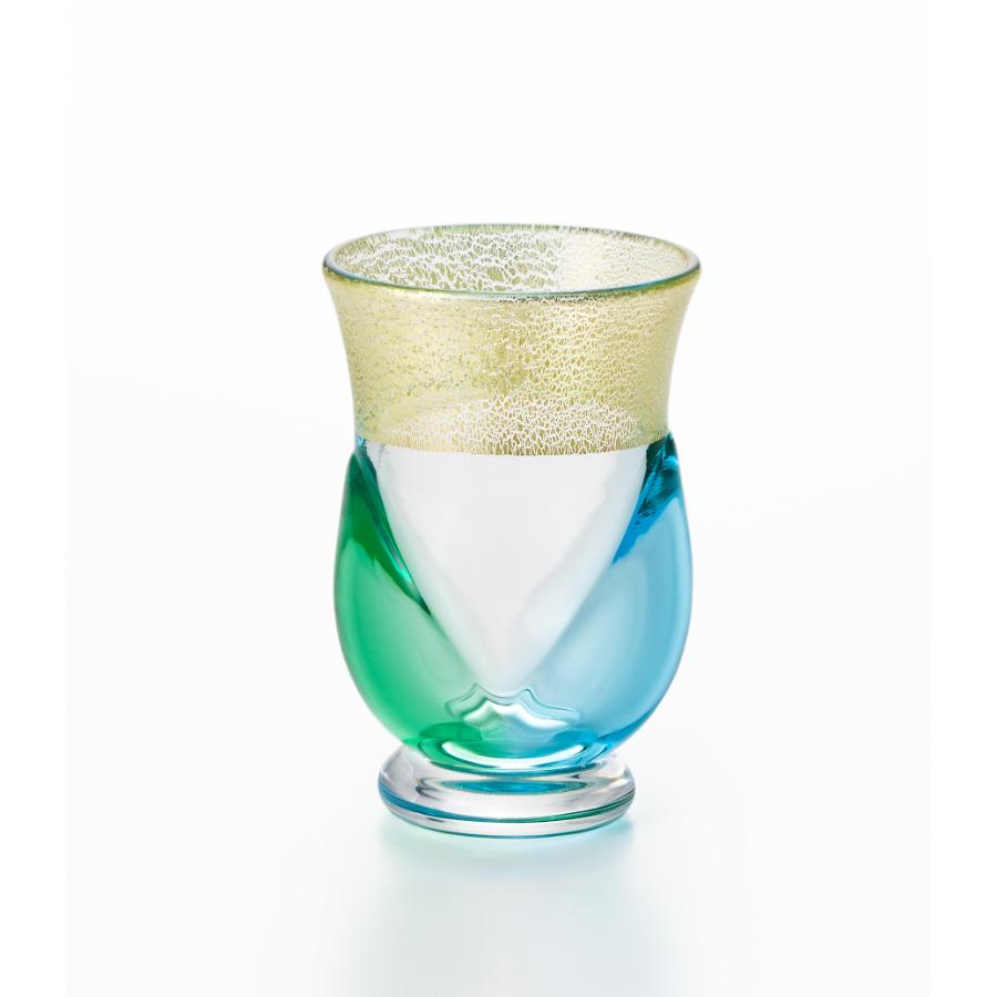 ＜津軽びいどろ＞盃12か月コレクション【7月】夏の雲