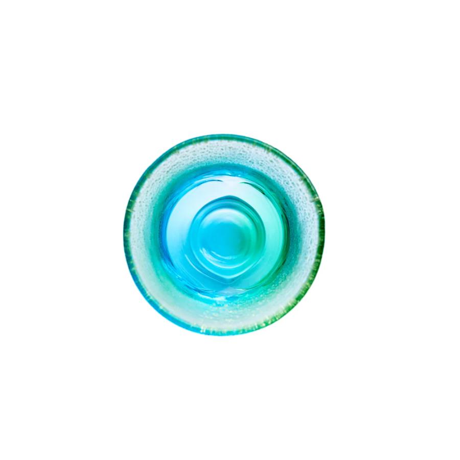 ＜津軽びいどろ＞盃12か月コレクション【7月】夏の雲