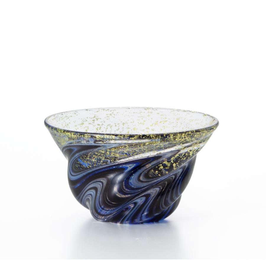 <津軽びいどろ>盃12か月コレクション【8月】天の川