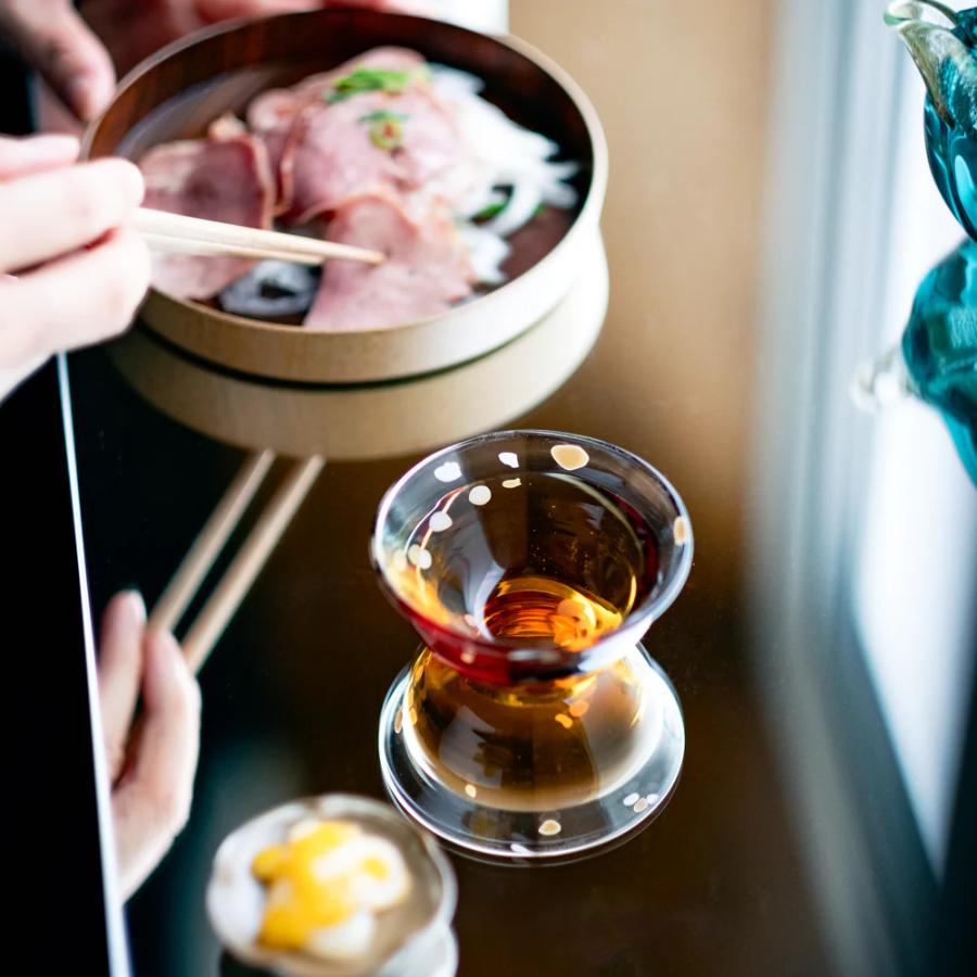 ＜津軽びいどろ＞盃12か月コレクション【10月】秋の空