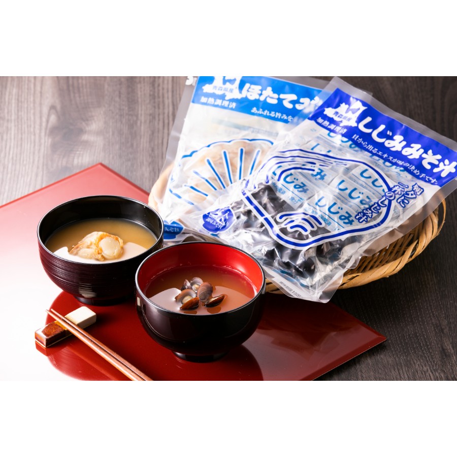 ＜しじみちゃん本舗＞ほたてみそ汁・大和しじみ汁15食入り