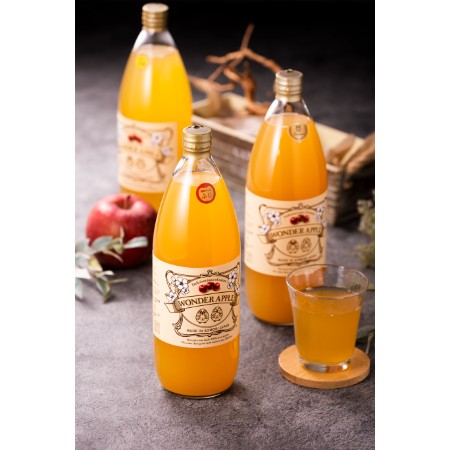 ＜WONDER APPLE＞カルネ りんごジュース1000ml ×6本（3種×2本）