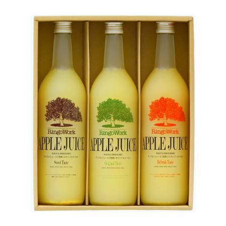 ＜RingoWork＞「完熟」アップルジュースセット720ml×3