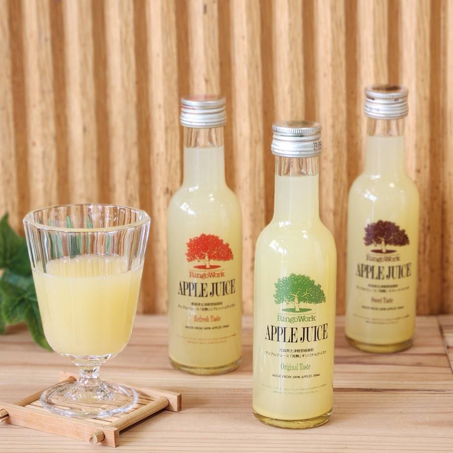 ＜RingoWork＞「完熟」アップルジュース ミニボトルセット180ml×6