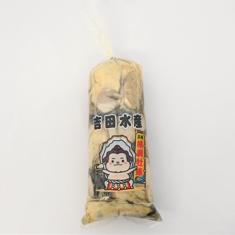 <横綱牡蠣の吉田水産>むき身牡蠣 加熱用 Lサイズ 500g