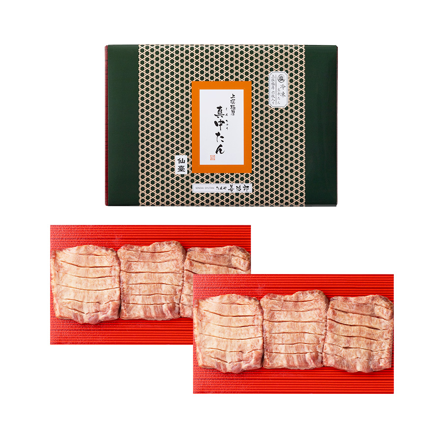 ＜たんや善治郎＞上撰極厚真中たん6枚　150ｇ×2