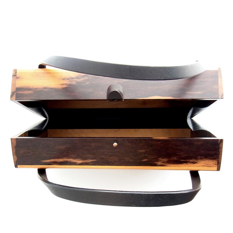 <熊野洞>黒柿ボストンバッグ