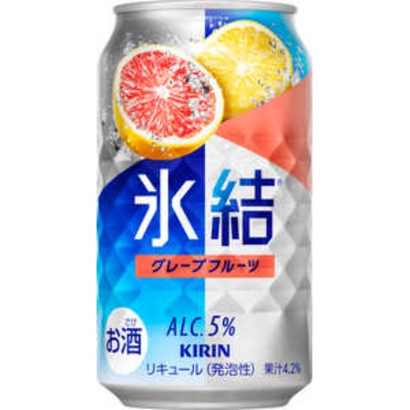 ＜キリンビール＞キリン 氷結(R) グレープフルーツ 350ml 缶（お酒）×24本