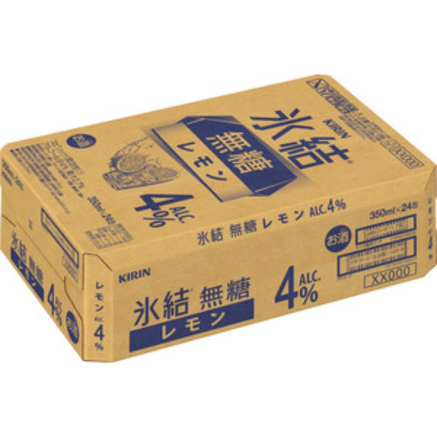 ＜キリンビール＞キリン 氷結(R)無糖 レモン ALC.4% 350ml 缶（お酒）×24本