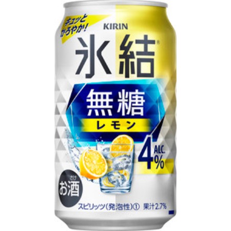 ＜キリンビール＞キリン 氷結(R)無糖 レモン ALC.4% 350ml 缶（お酒）×24本