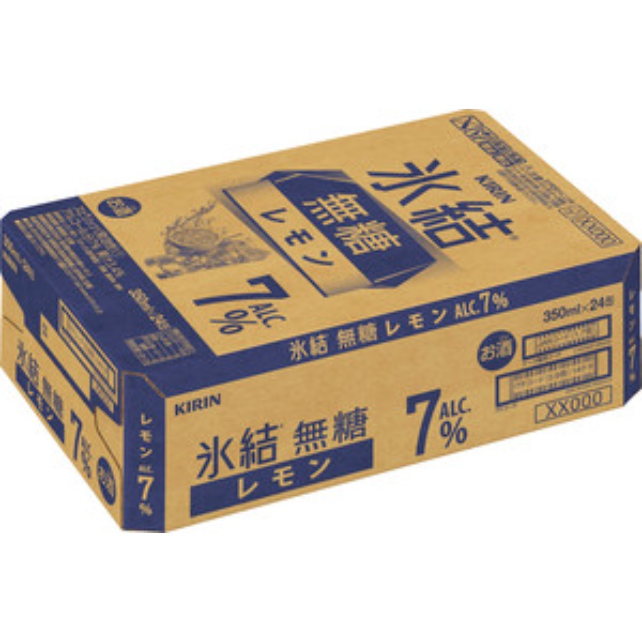 ＜キリンビール＞キリン 氷結(R)無糖 レモン ALC.7% 350ml 缶（お酒）×24本