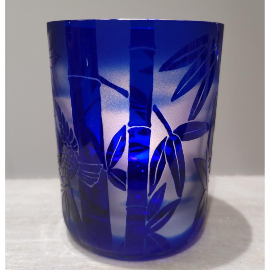 <HIROガラス工房>オールドグラス 瑠璃 伊達政宗騎馬像