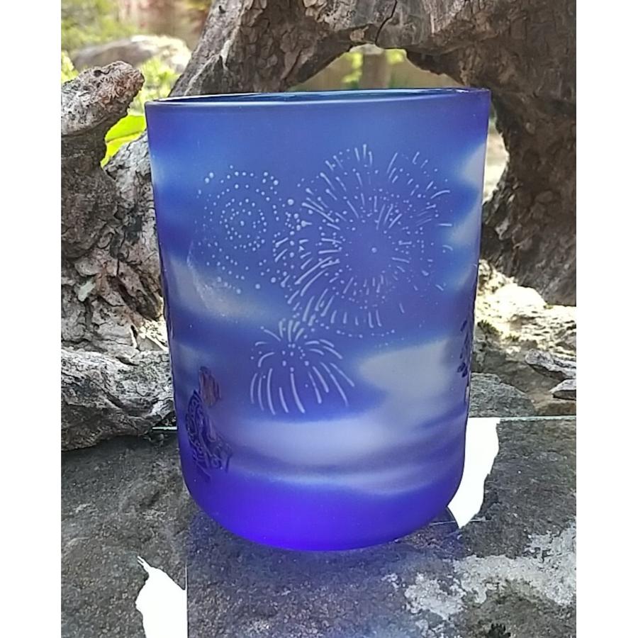 <HIROガラス工房>仙台七夕グラス 瑠璃