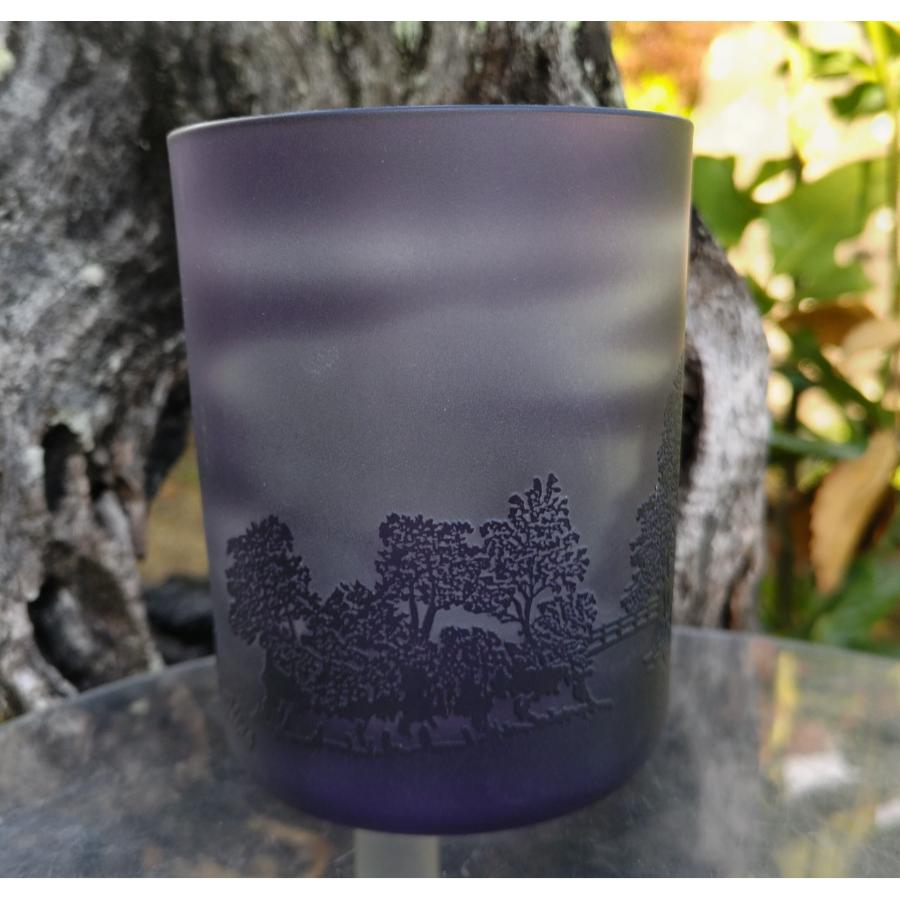 <HIROガラス工房>オールドグラス 松島(紫)