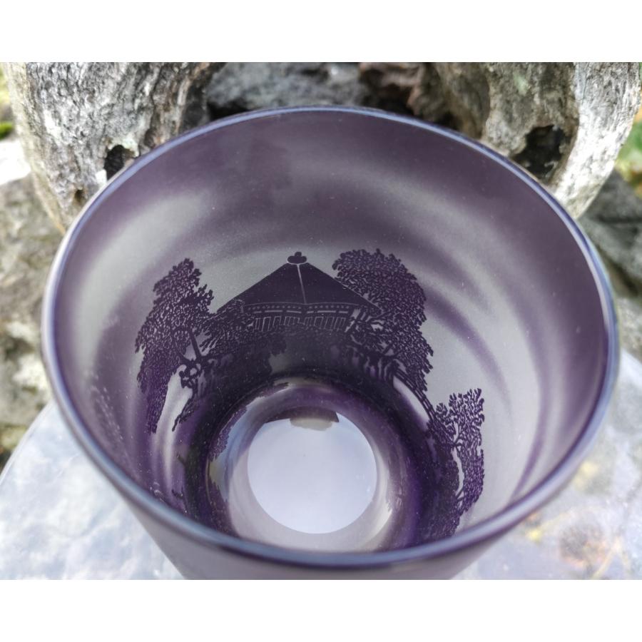 <HIROガラス工房>オールドグラス 松島(紫)