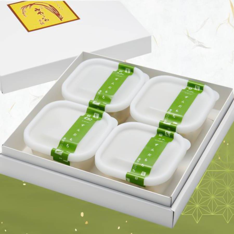 ＜みやこがね本舗＞極ずんだ餅（餅６個入り）×４パック