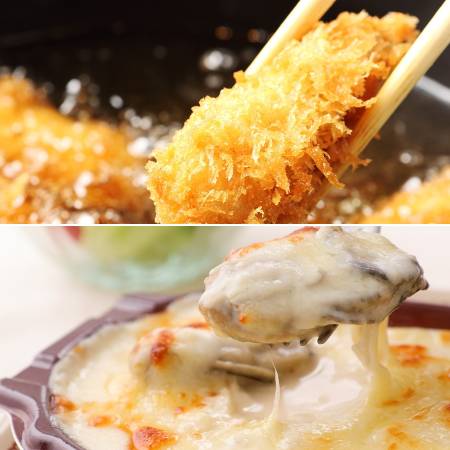 <仙台かき徳>牡蛎専門店のかきフライ・グラタンセット