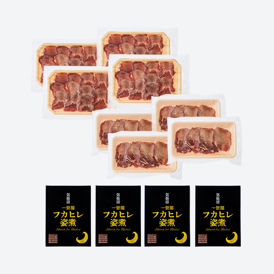 ＜ホテル一景閣＞フカヒレ姿煮と国産牛たんセット（フカヒレ姿煮4箱・牛たん800g）
