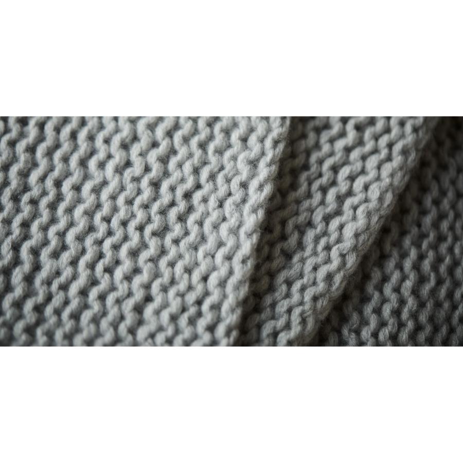 ＜KESENNUMA KNITTING＞カシミヤストール　／グレー