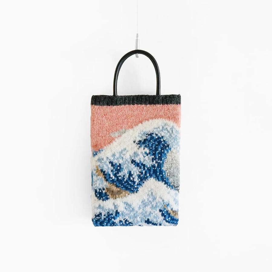 ＜KESENNUMA KNITTING＞神奈川沖浪裏のニットバッグ