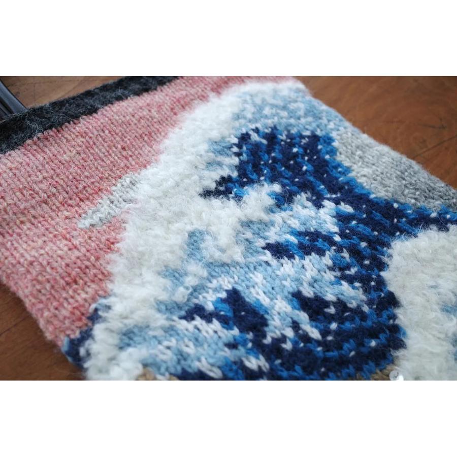 ＜KESENNUMA KNITTING＞神奈川沖浪裏のニットバッグ