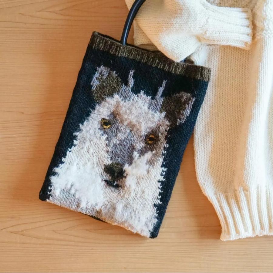 <KESENNUMA KNITTING>カモシカのニットバッグ