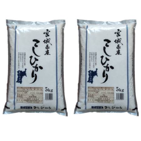 宮城県栗原産コシヒカリ10kg(5kg×2袋)