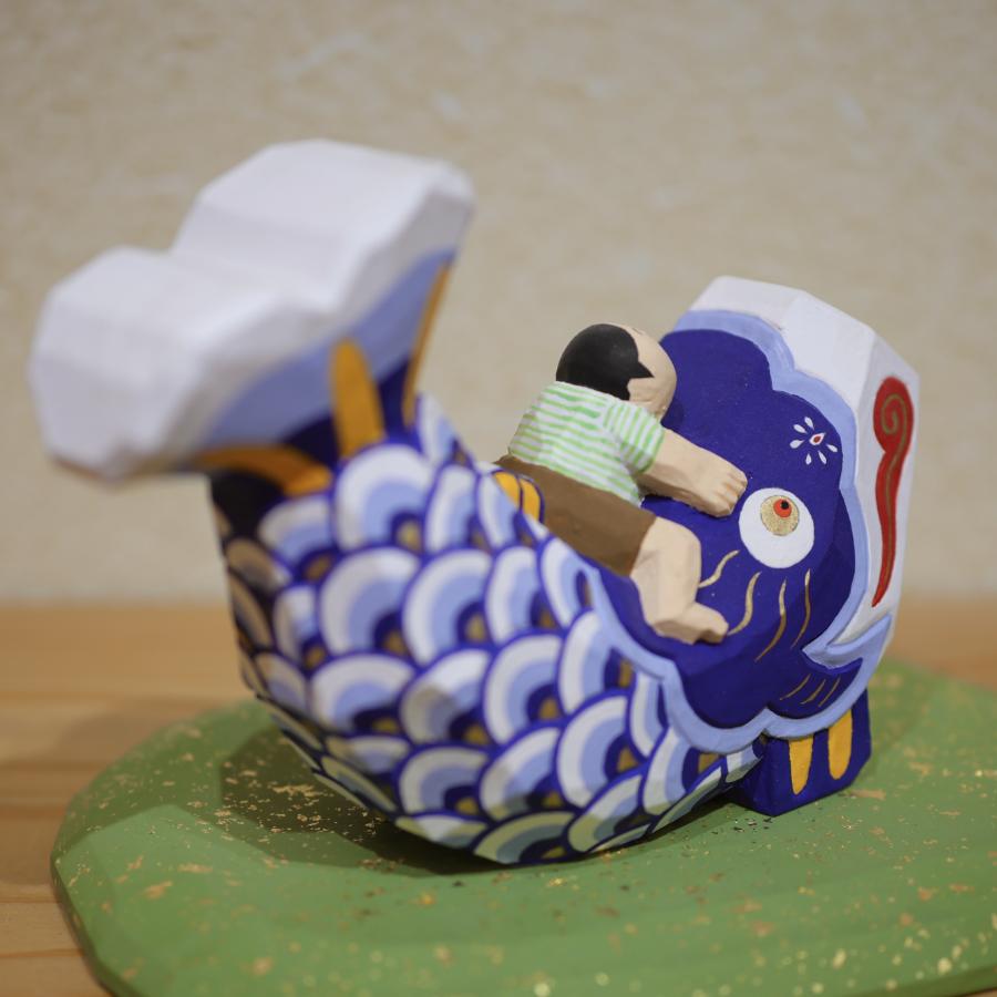 <蔵王一刀彫>鯉太郎