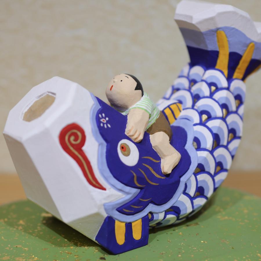 <蔵王一刀彫>鯉太郎