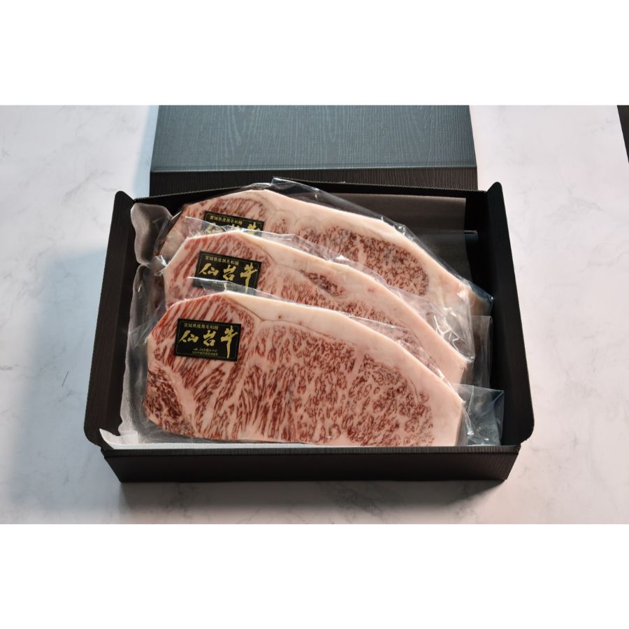 ＜杜の都のお肉屋さん むらかみ商店＞仙台牛 サーロインステーキ A5等級270g×3