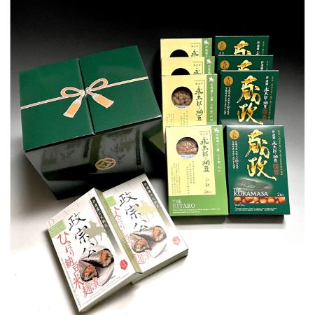 ＜グリーンパール納豆本舗＞伊達藩 全国受賞納豆３品詰合せ(大粒×4箱、小粒×4箱、政宗公×2箱)