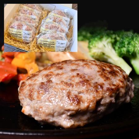 140g×8個 仙台牛こだわり合挽ハンバーグ　A5 黒毛和牛 宮城県産豚肉