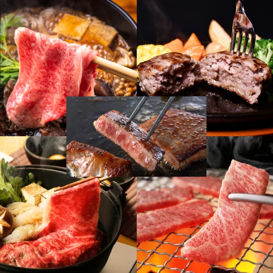 A5仙台牛【定期便5ヶ月Eコース】ステーキ・すき焼き・焼肉スライス・モモスライス・100%ハンバーグ