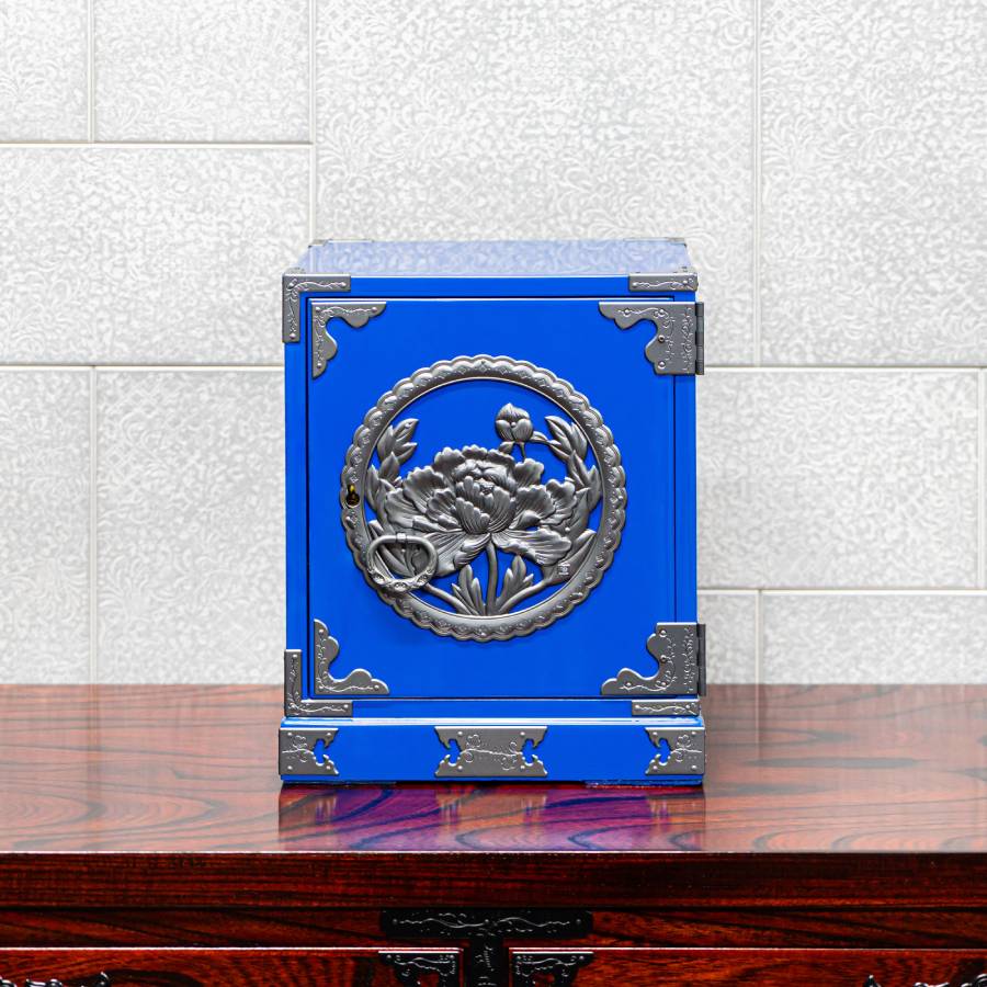 仙台箪笥 舟箪笥 藍色漆塗り（利府町ふるさと納税限定）