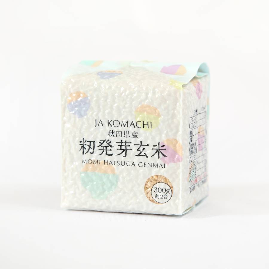 ＜JAこまち＞秋田県産籾発芽玄米　真空キューブ米セット300g×10