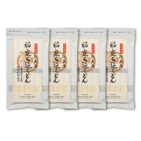 ＜延寿庵＞稲庭手延うどんWT-400（４入） 80ｇ×5束×4袋セット