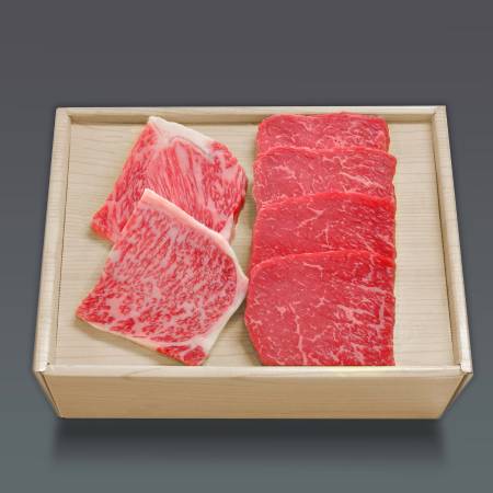 米沢牛ステーキ詰合せ（ロースステーキ200g、 モモステーキ280g）