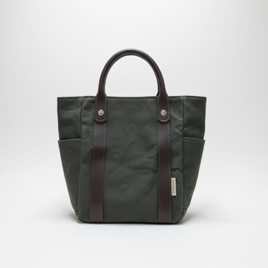 <日乃本帆布>帆布小トート(革)OD(N)