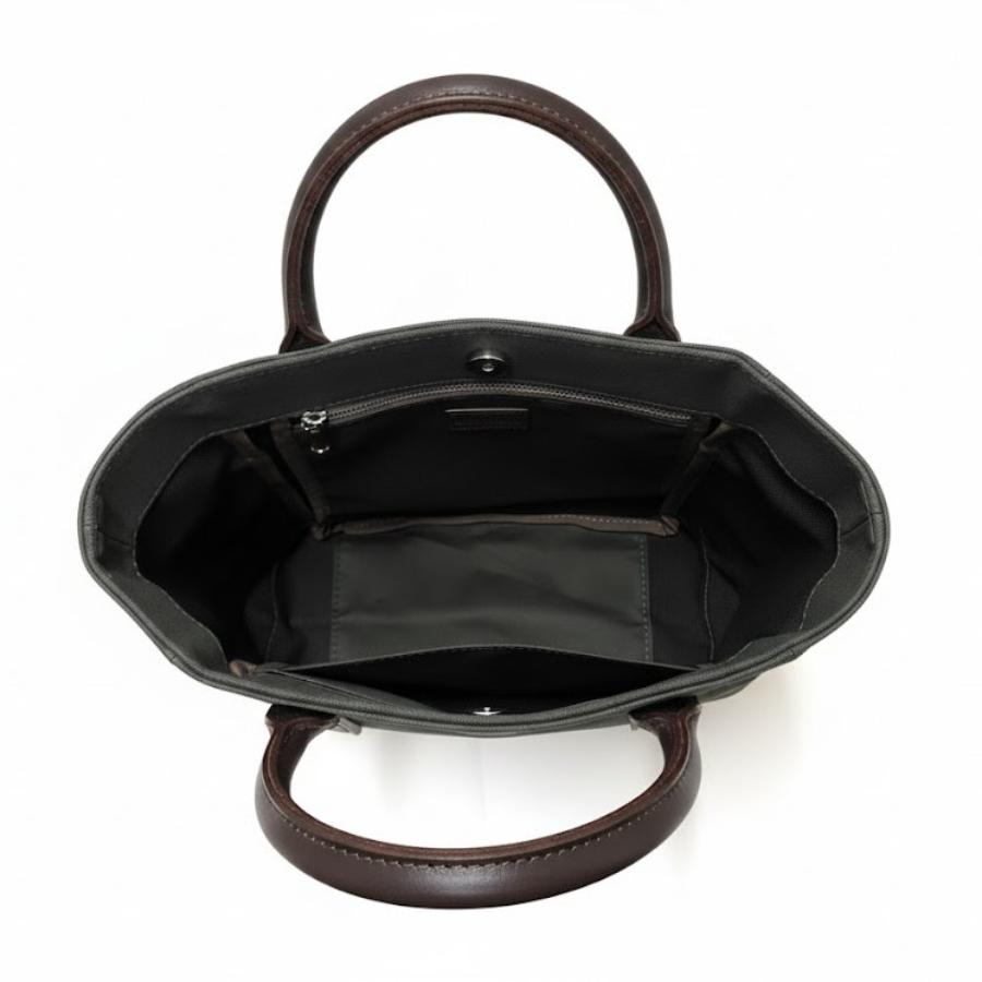 <日乃本帆布>帆布小トート(革)OD(N)