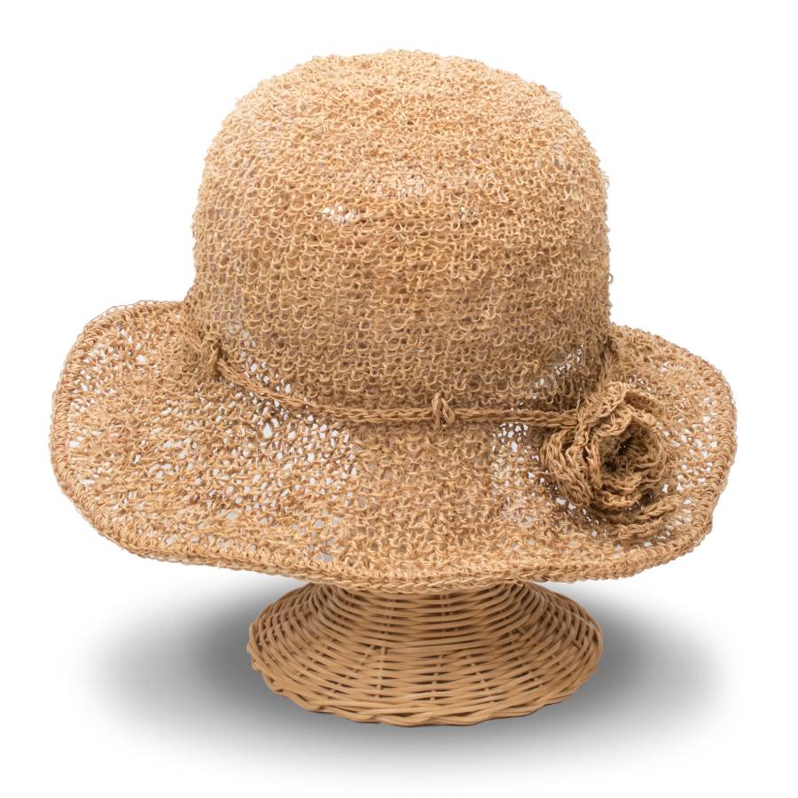 7,560円日本最古の織物　しな織手作り一点物　シャポーすだの麦わら帽子