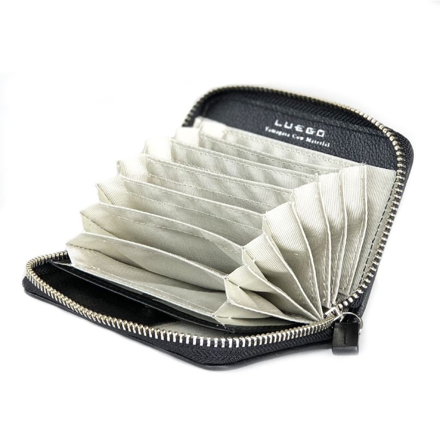 LUEGO 山形牛 ジャバラカードケース/ブラック