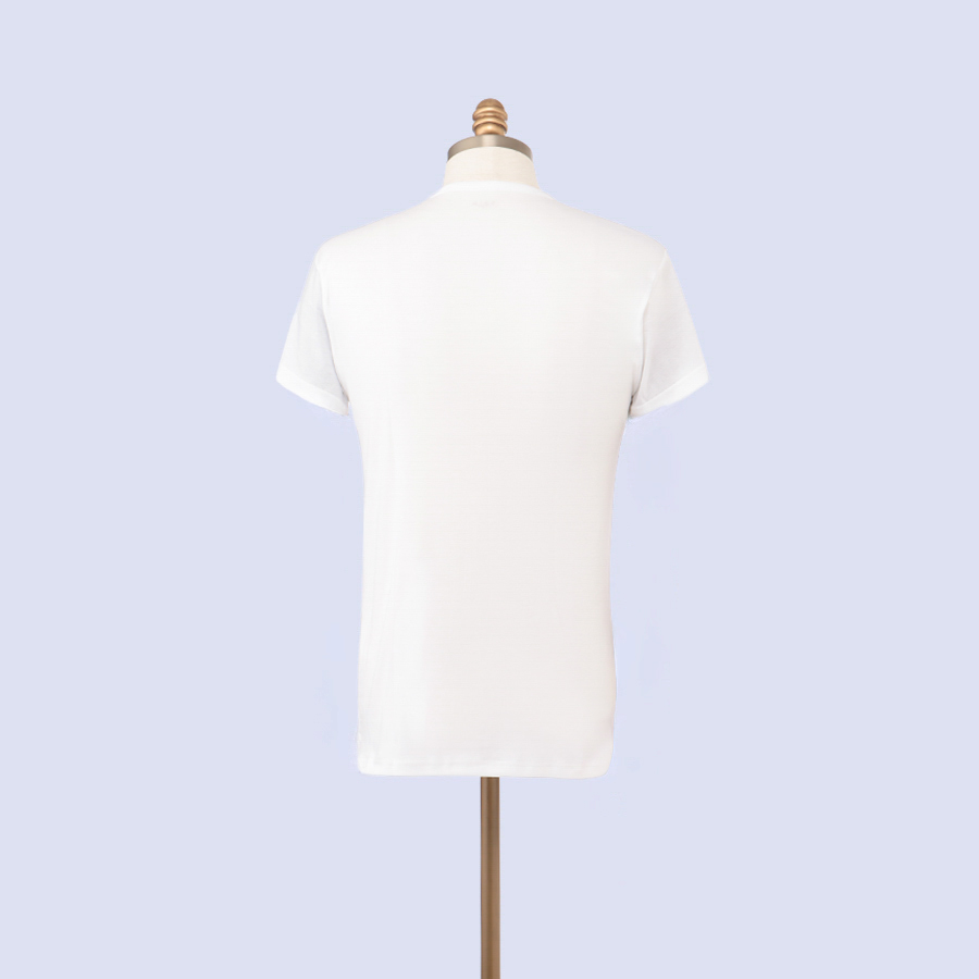 <快適工房>紳士 半袖丸首シャツ 白×3枚組