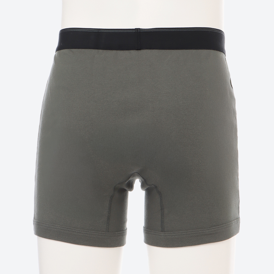 ＜快適工房＞紳士　ボクサーブリーフ　チャコールグレー×3枚組（フライス）