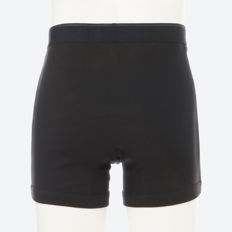 <快適工房>紳士 ボクサーブリーフ ブラック×3枚組(フライス)