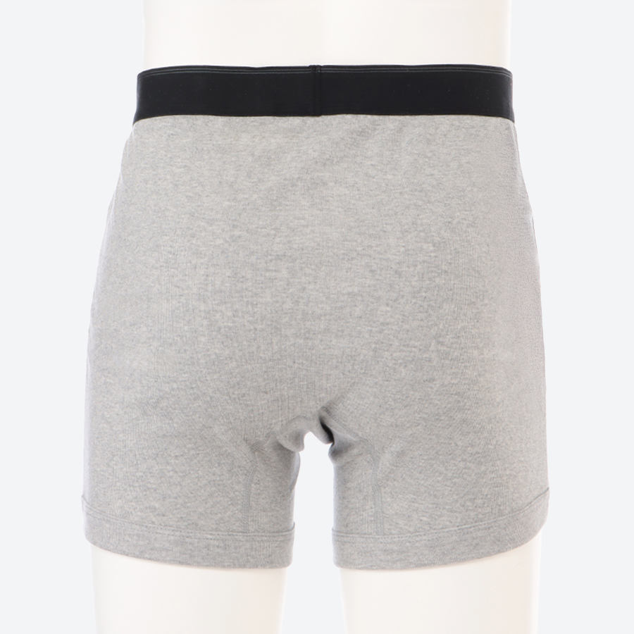 <快適工房>紳士 ボクサーブリーフ グレーモク×3枚組(フライス)